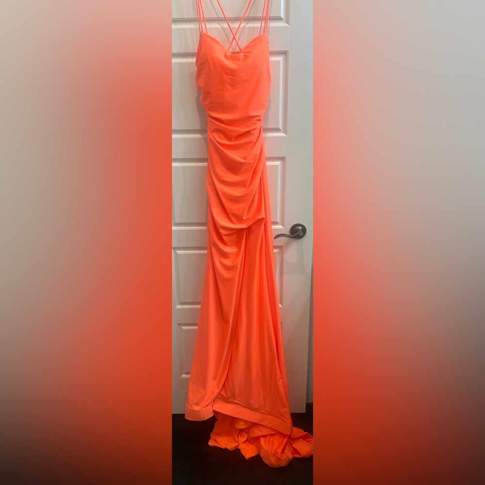 Vibrant Orange Formal Dress